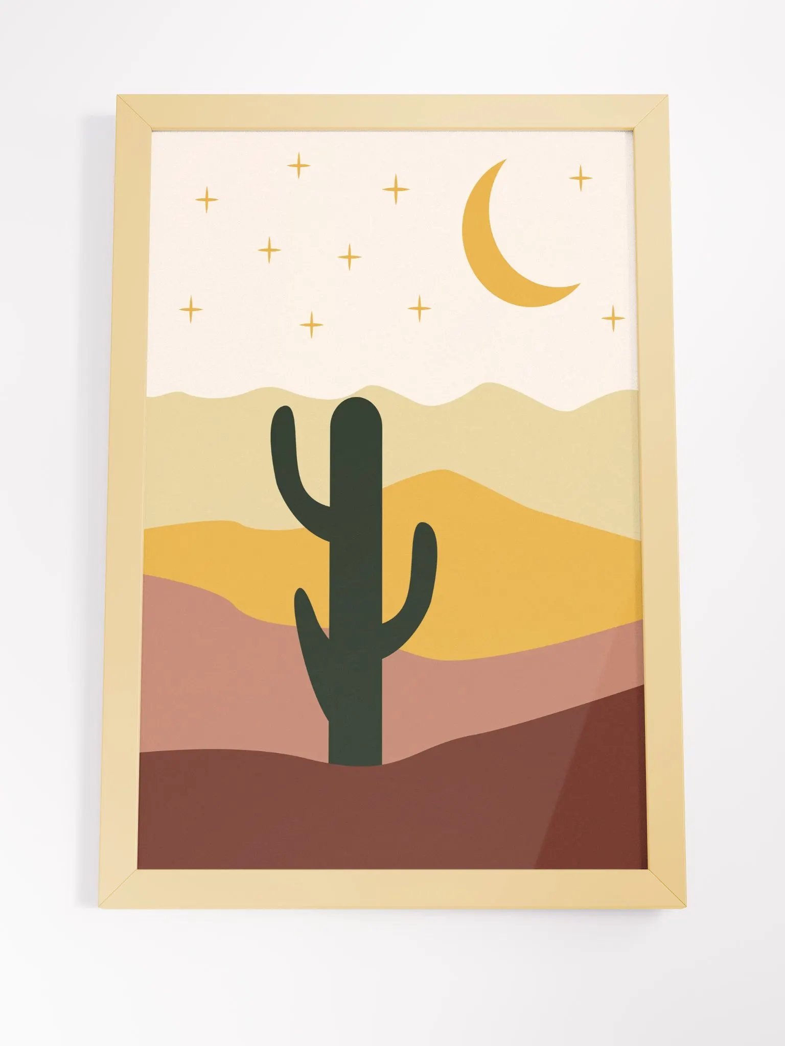 Desert Moonlight Framed Art Print product image (19)
