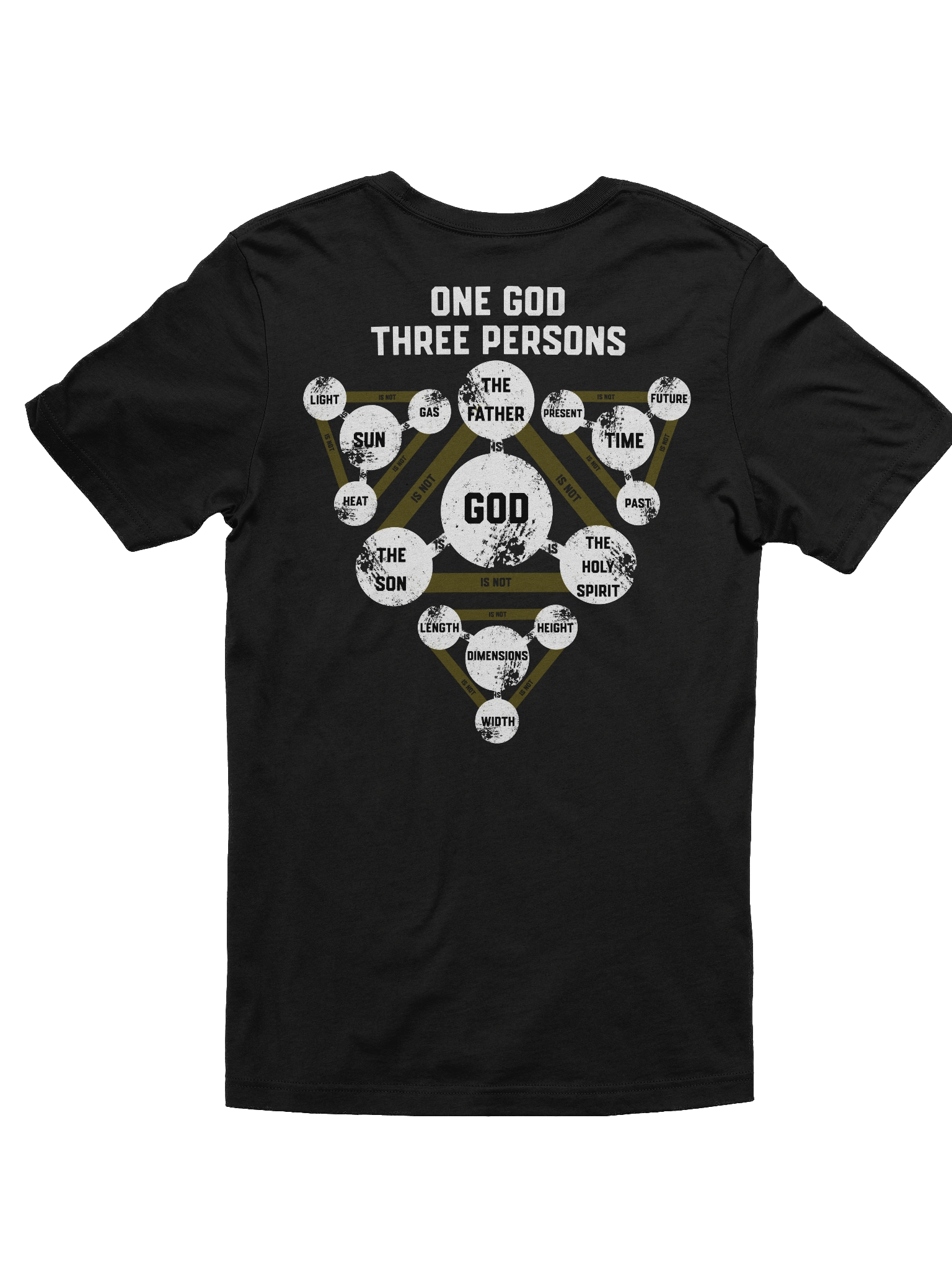 YHWH - 1 God 3 Persons Slim Fit T Shirt product image (6)