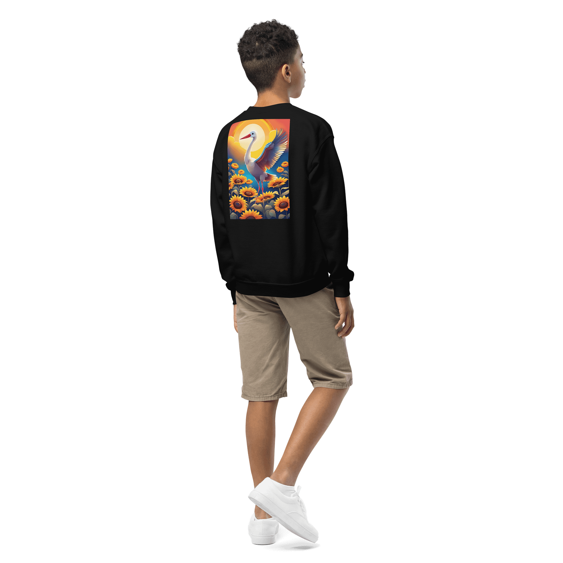 Gildan Youth Crew Neck Sweatshirt UK "Code of Ukraine" product image (9)
