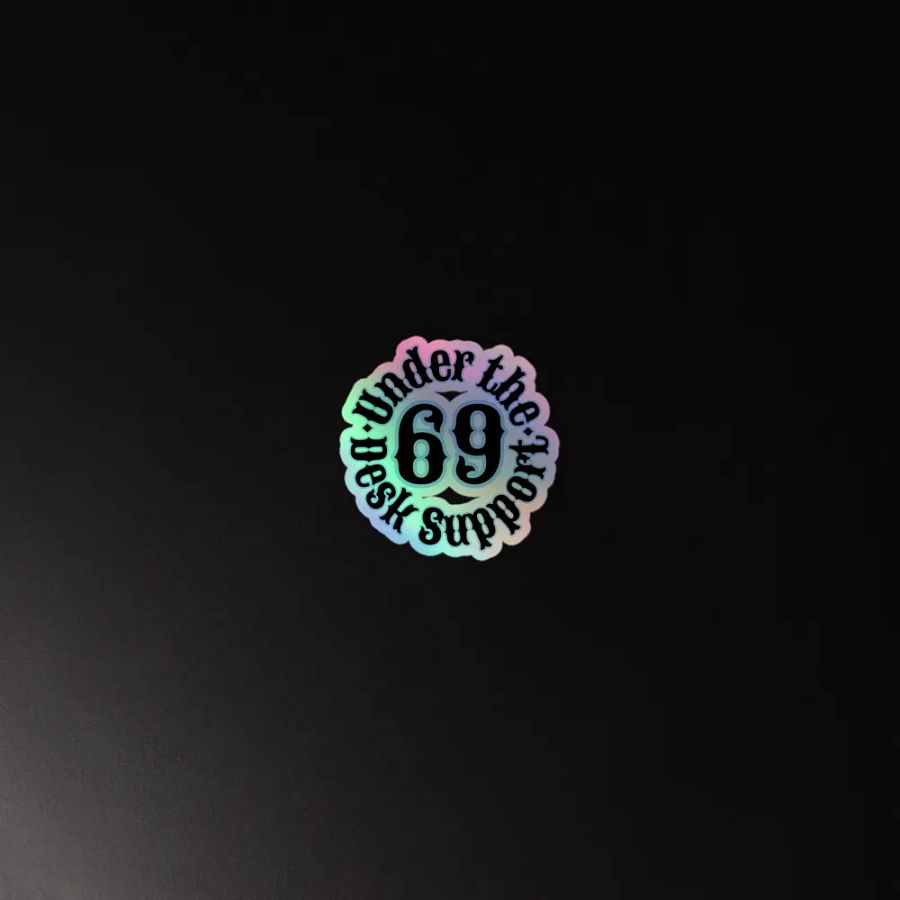 Desk Support Kiss-Cut Holographic Sticker product image (2)