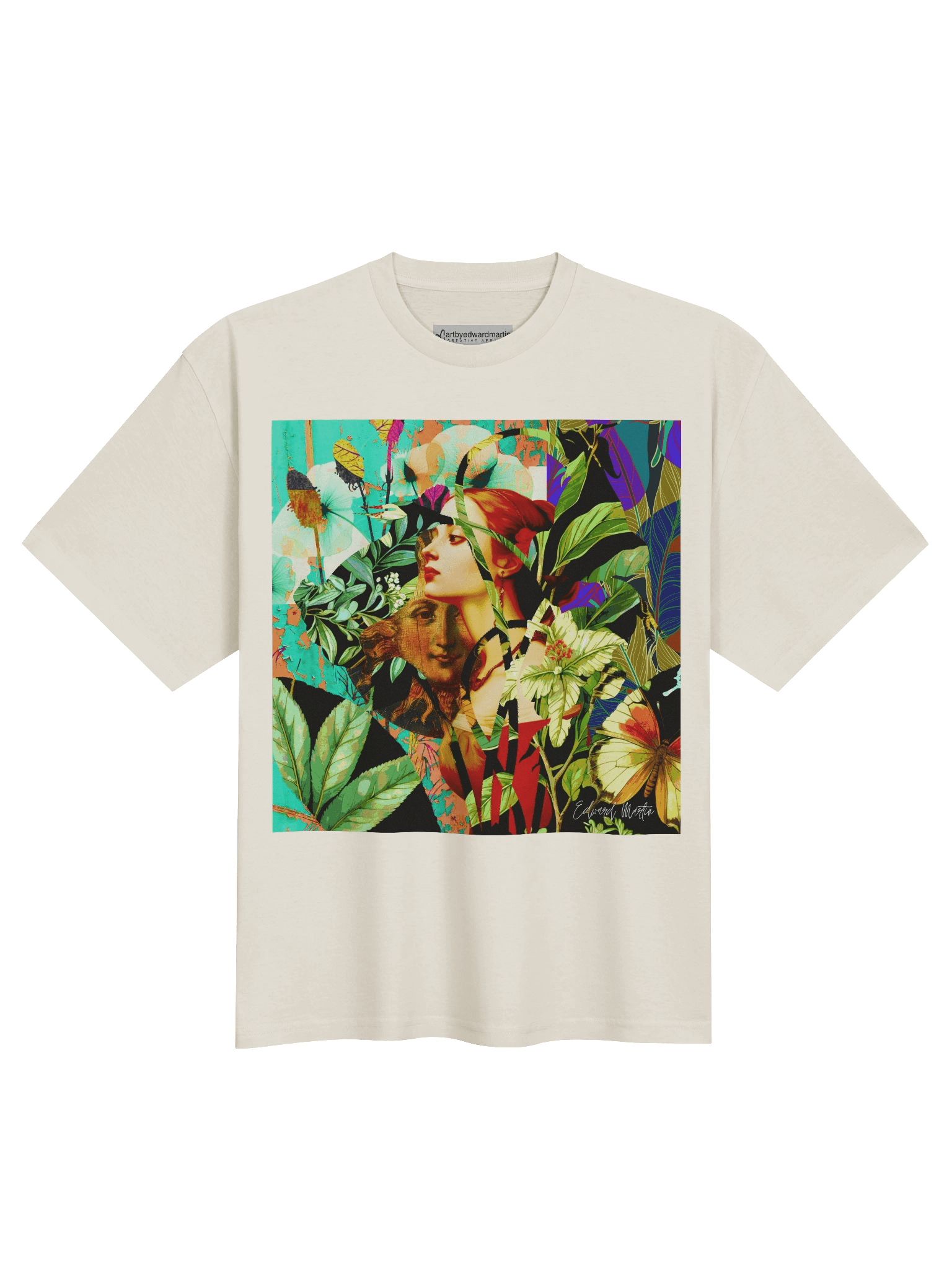 'Secret Garden of the Muse' by Edward Martin Oversized Tee product image (1)