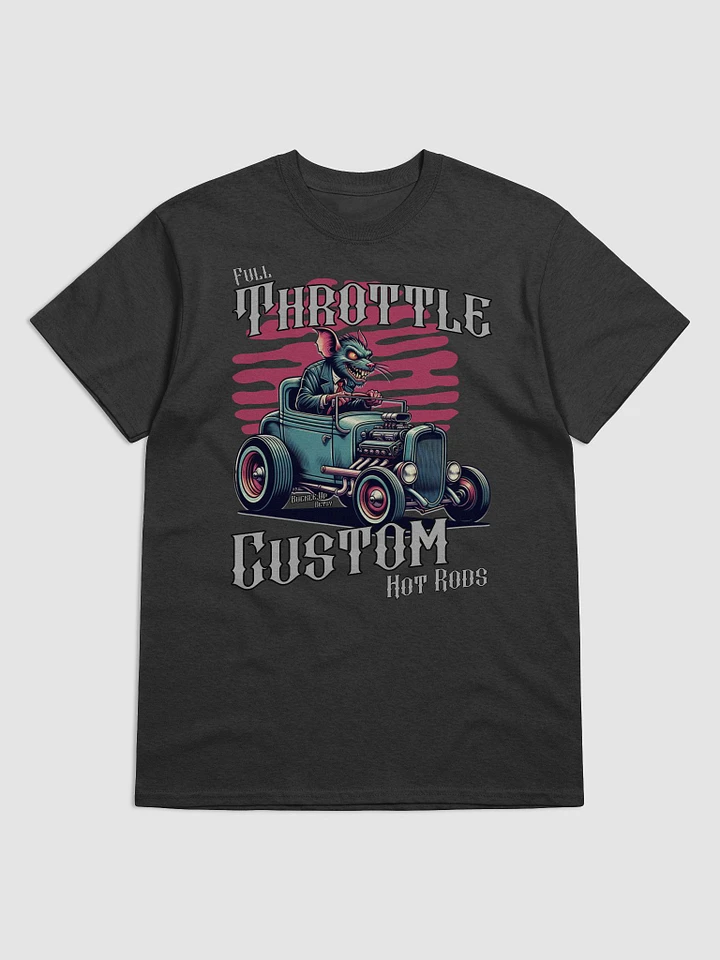 Rebel Rat Full Throttle Hot Rod T-Shirt product image (1)