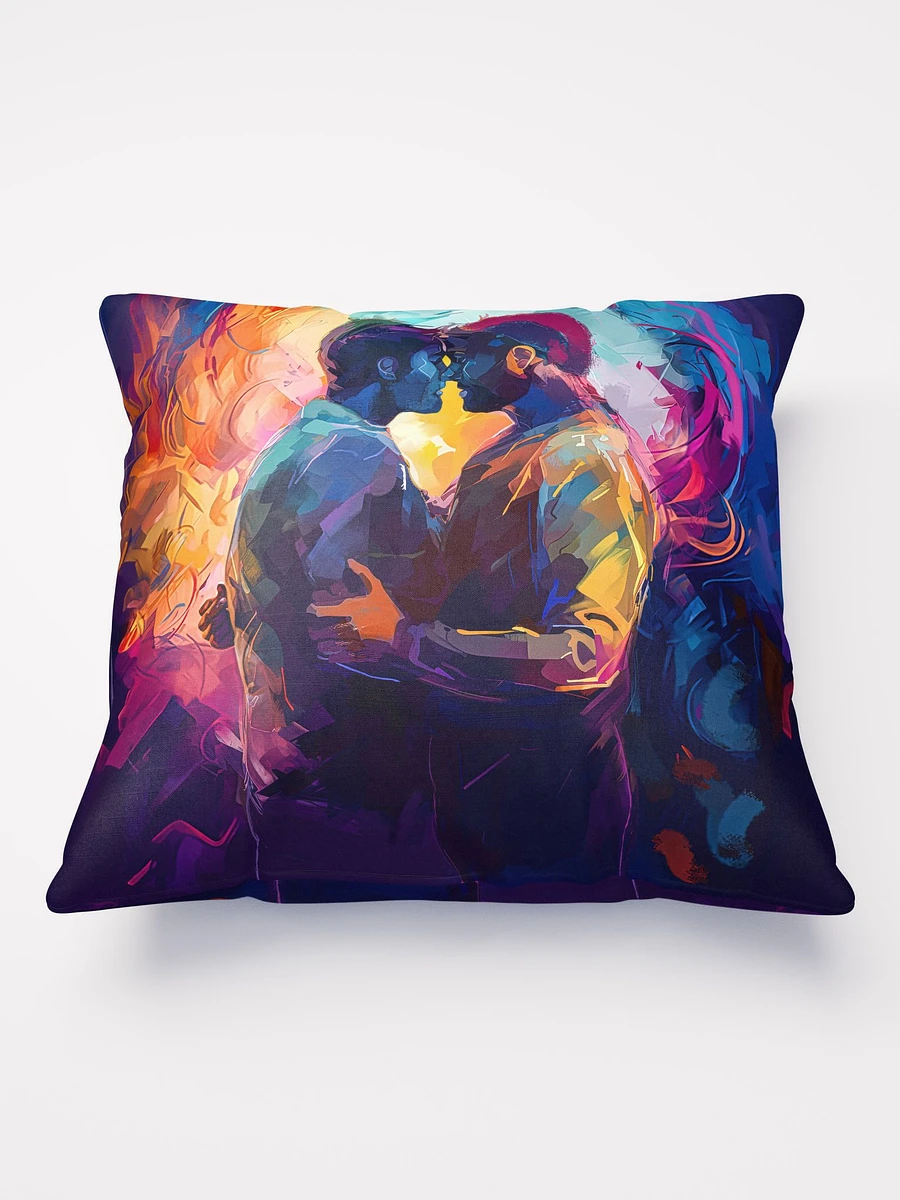 Two Men – Colorful Embrace Gay Throw Pillow product image (2)