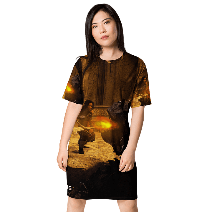 'Elven Stories - Warriors Cry Too' T-Shirt Dress product image (1)