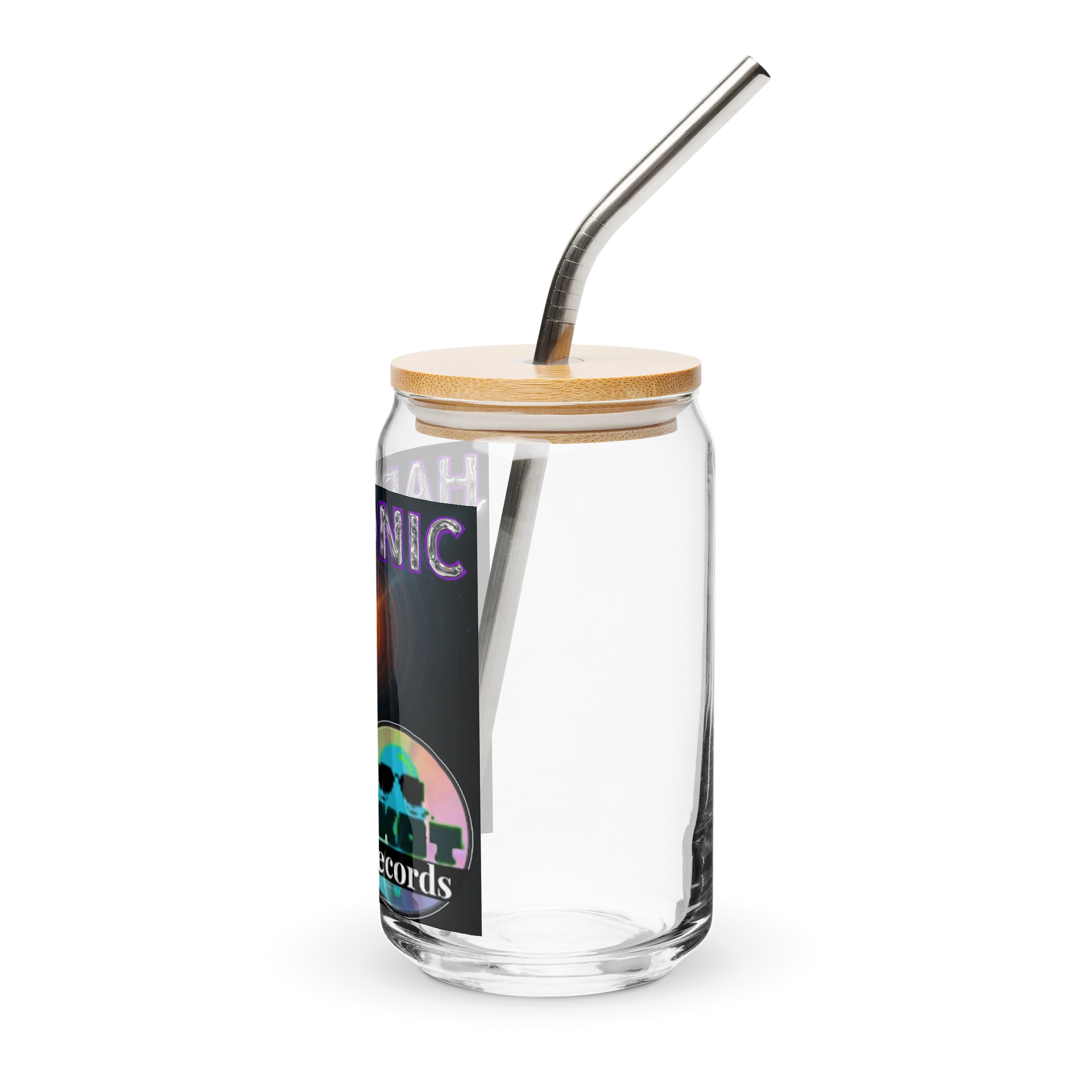 Harmonic Album Cover Can Shaped Glass + Lid & Straw - Show your Support - Drinkware product image (3)