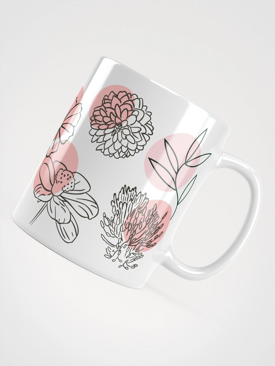Mug Blanc - Douceur de Fleurs - Cadeau Floral Stylisé product image (4)