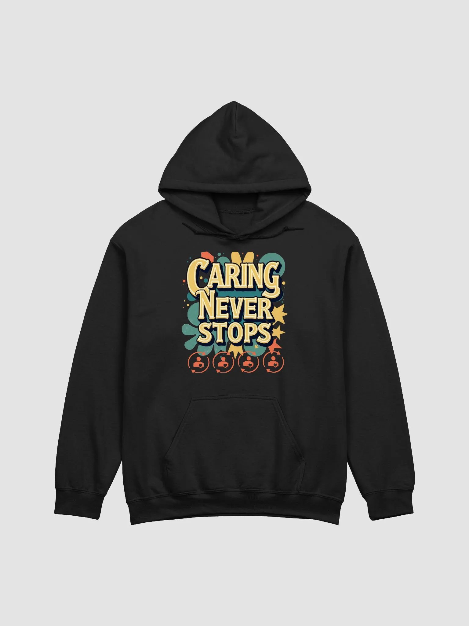 Caring Never Stops Hoodie product image (2)