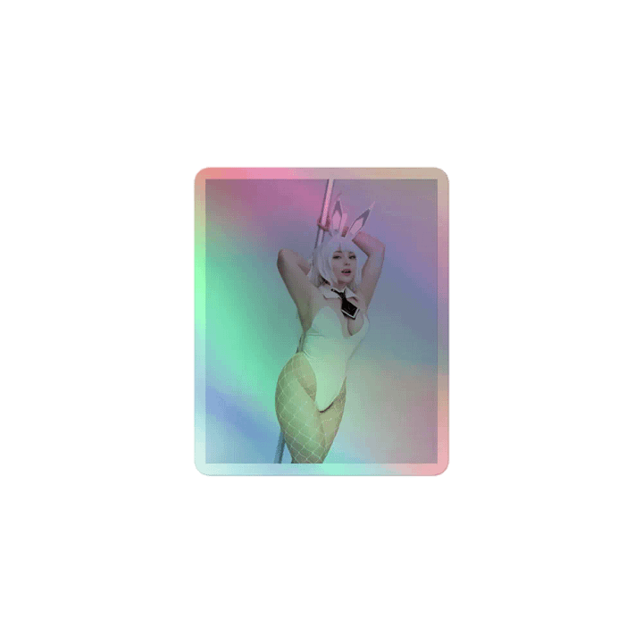 JuicyJinxs Blanc Cosplay Holographic Sticker product image (1)