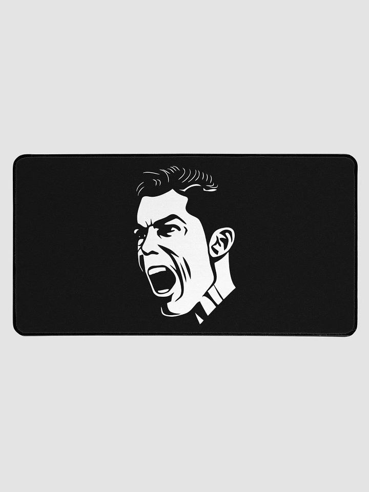 cr7 football Intense Expression Desk Mat product image (1)