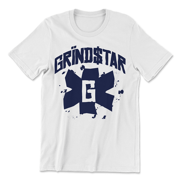 GRIND STAR YANK BLUE EMBLEM TEE product image (1)