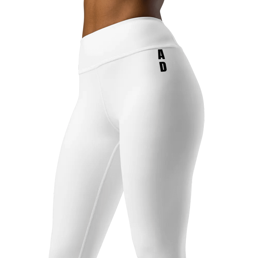 Unisex White Yoga Leggings product image (5)