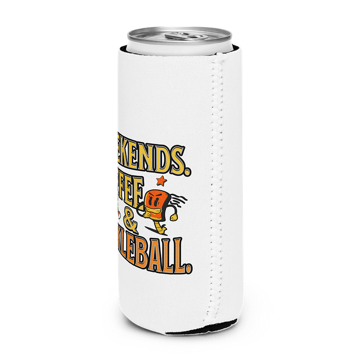 Weekends Coffee And Pickleball Vibes Can Cooler product image (2)