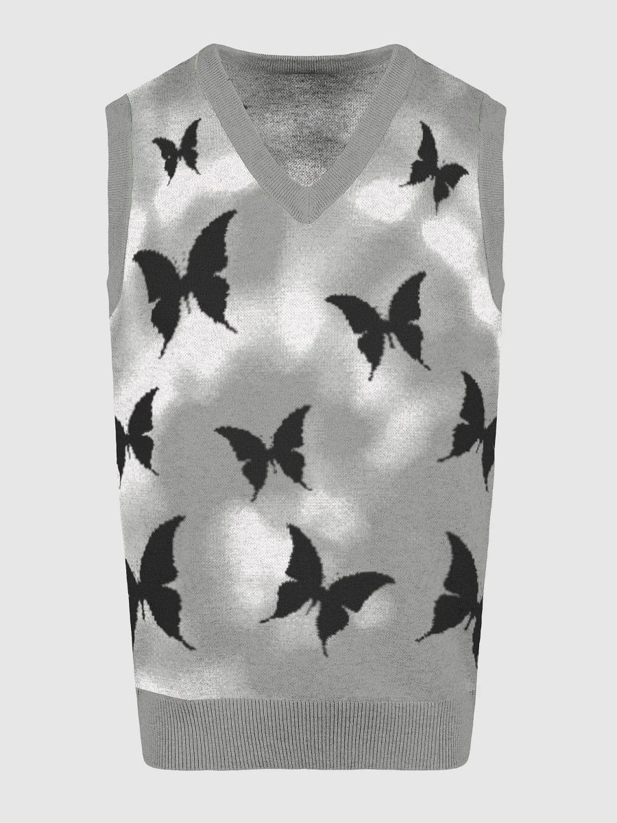 Butterflies - Knitted V-Neck Vest - Knitted V-Neck Vest product image (3)