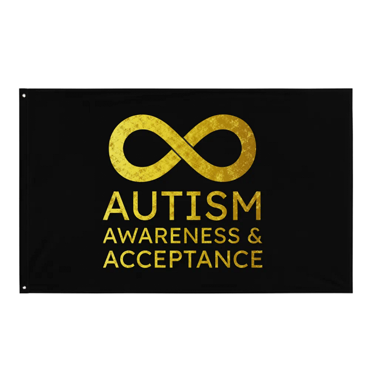 Autism Awareness & Acceptance Flag (Black) product image (1)