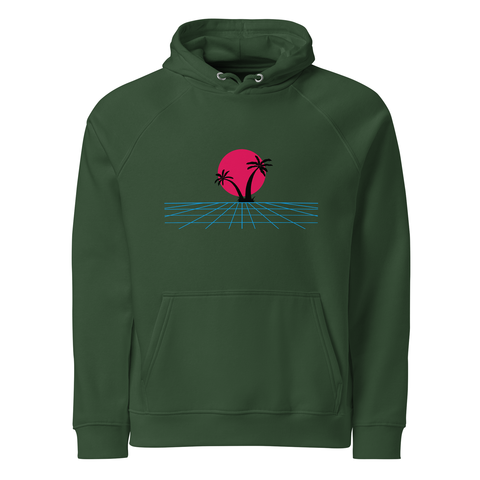 Retro Sun Palm Eco Hoodie product image (1)