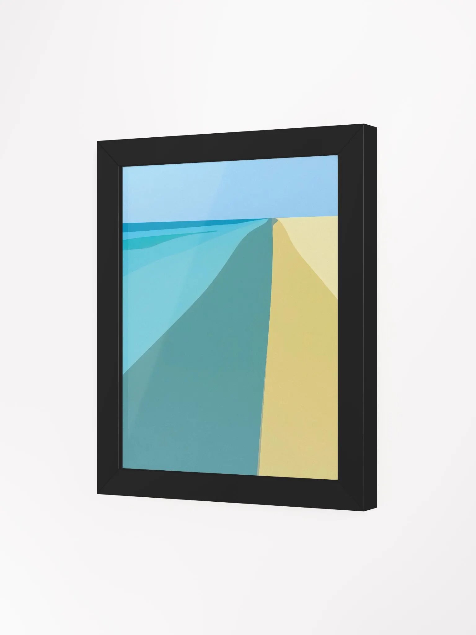 Framed Poster of an Abstract Sand Bank product image (3)