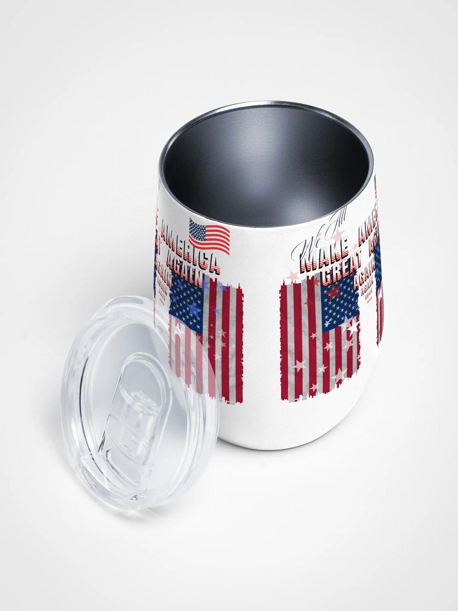 Patriotic Wine Tumbler MAGA for moms and dads colleagues product image (3)