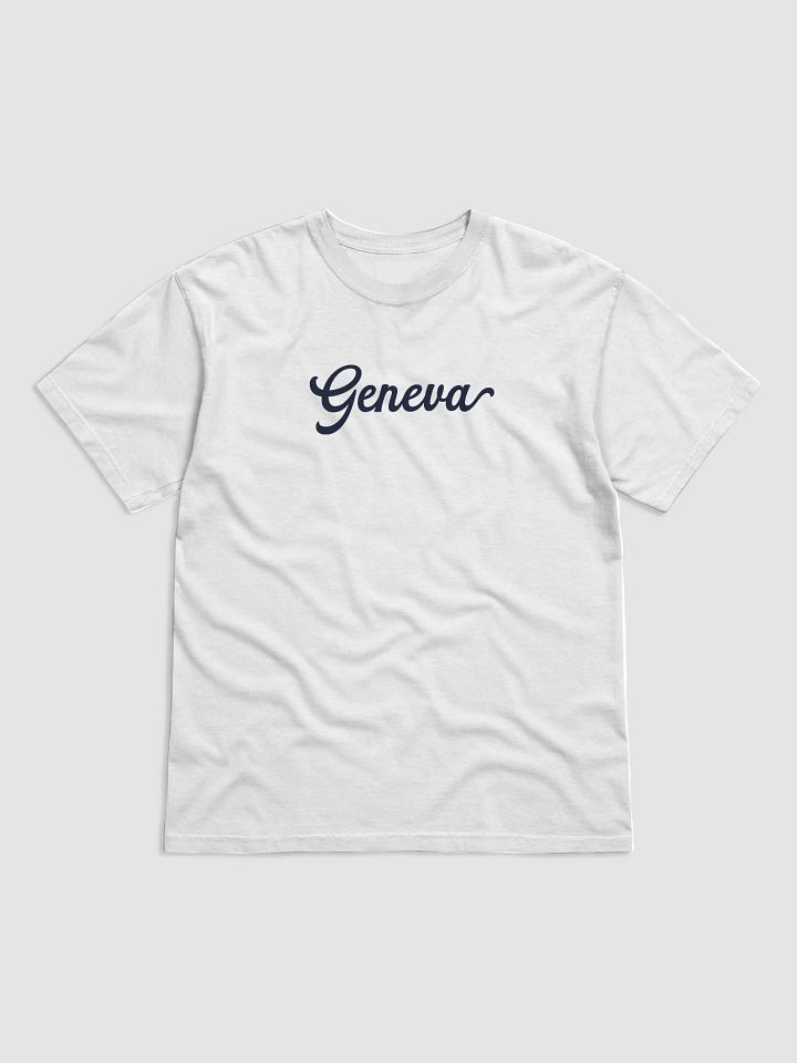 Geneva Script T-Shirt on Gold/White/Ivory product image (9)