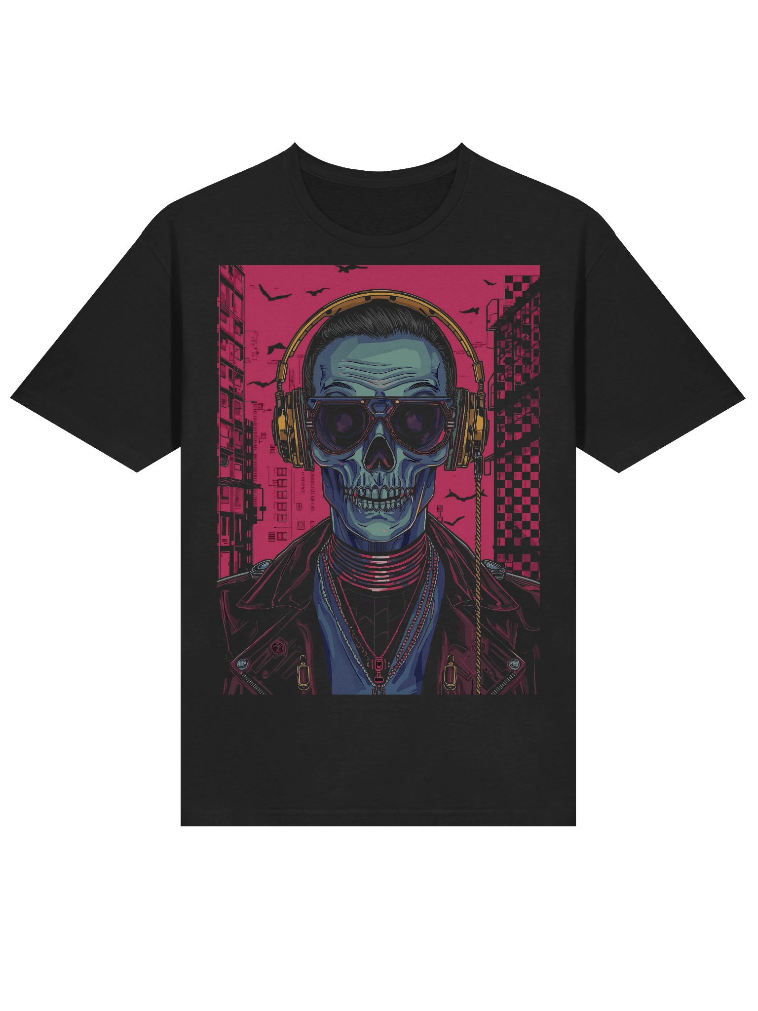 Cyber Skull Rapper T-Shirt product image (4)