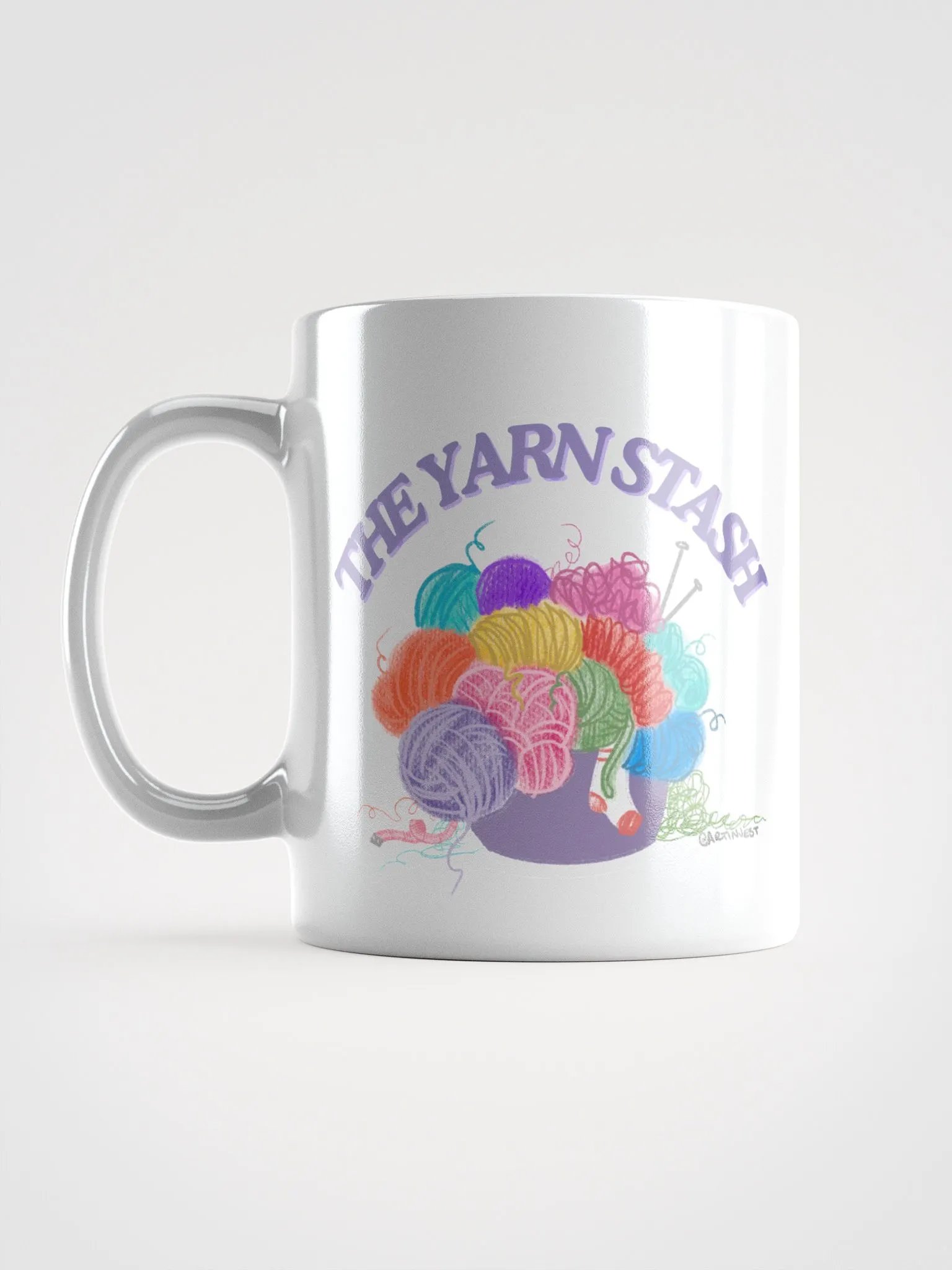 The Yarn Stash Glossy Mug product image (12)