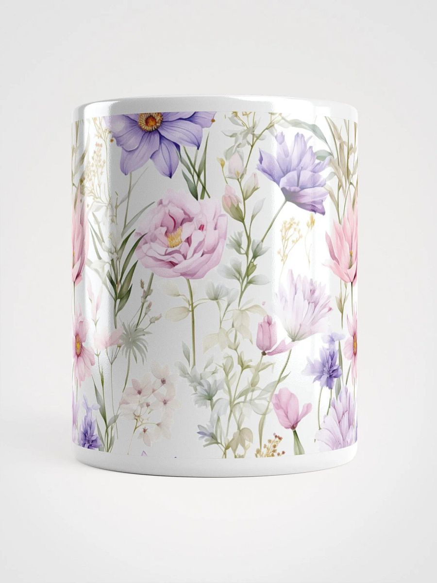 Floral Serenity White Glossy Mug product image (15)