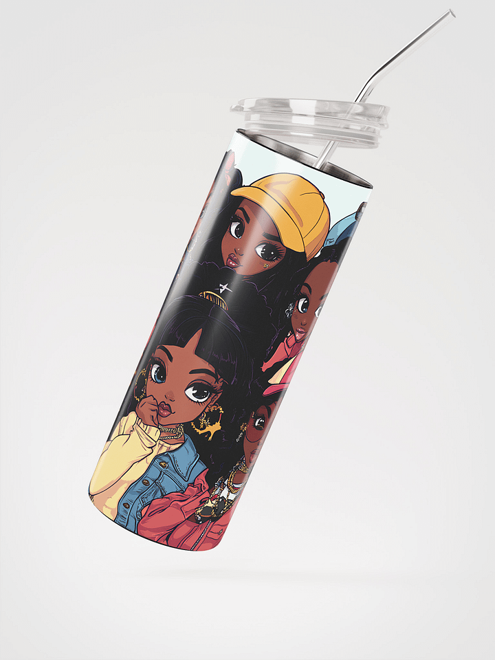 Vibrant Youthful Characters Stainless Steel Tumbler product image (3)