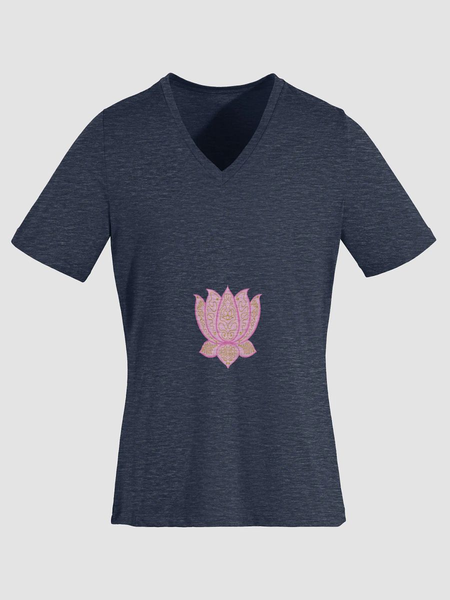 Golden Lotus V-Neck Tee product image (1)