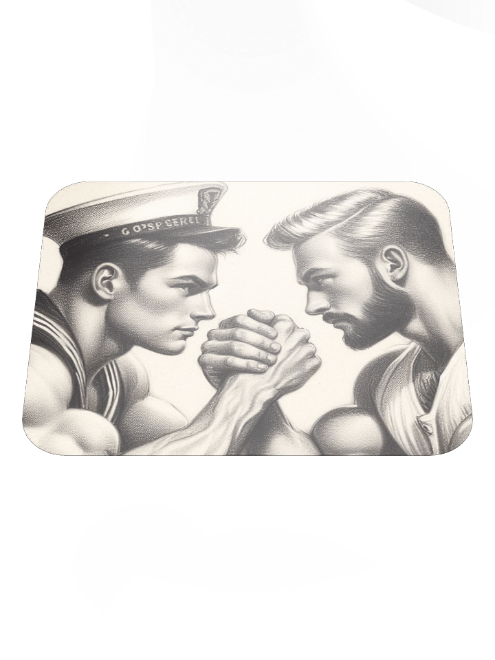 Up Close and Personal: Sailors – Tom of Finland Tribute Gay Pride Graphic Design Mouse Mat product image (1)