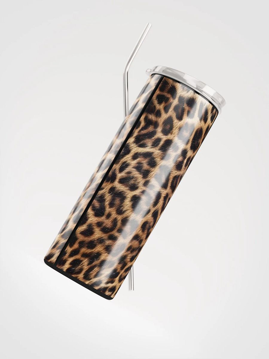 Sip in Style with Our Leopard Print Stainless Steel Tumbler | Eco-Friendly 20 oz Tumbler with Reusable Straw Included! product image (4)