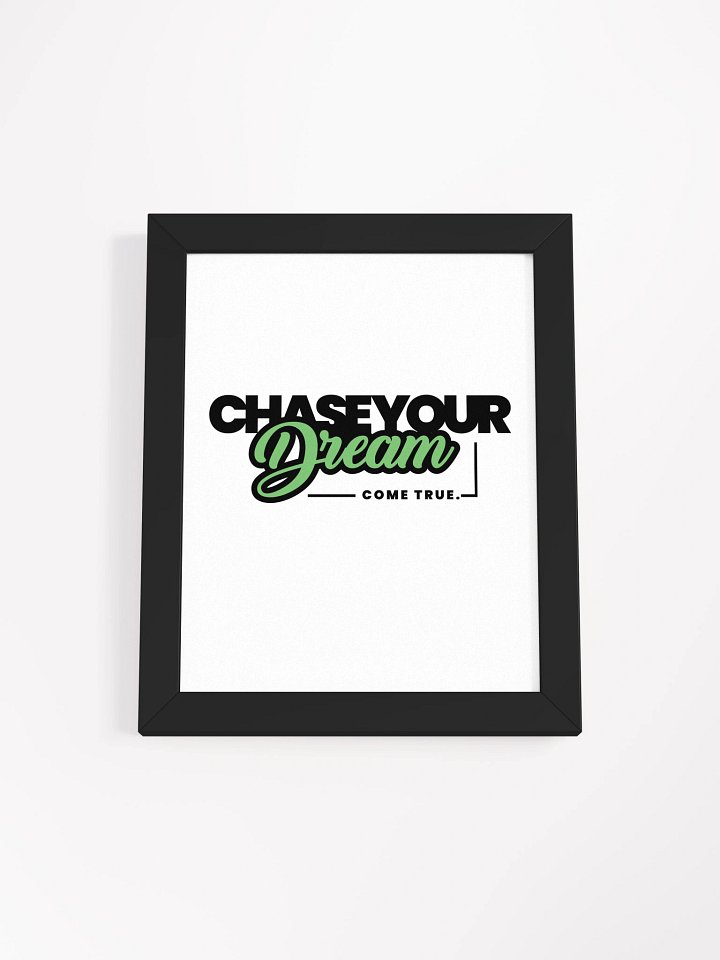 Chase Your Dream Motivational Framed Poster product image (1)