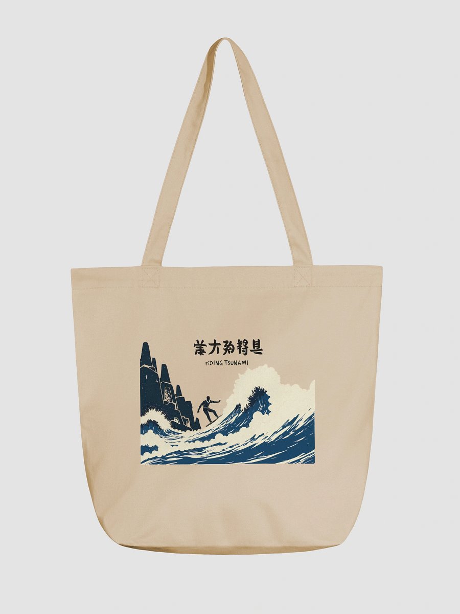 Chinese Calligraphy Tsunami Art Print Tote Bag product image (1)