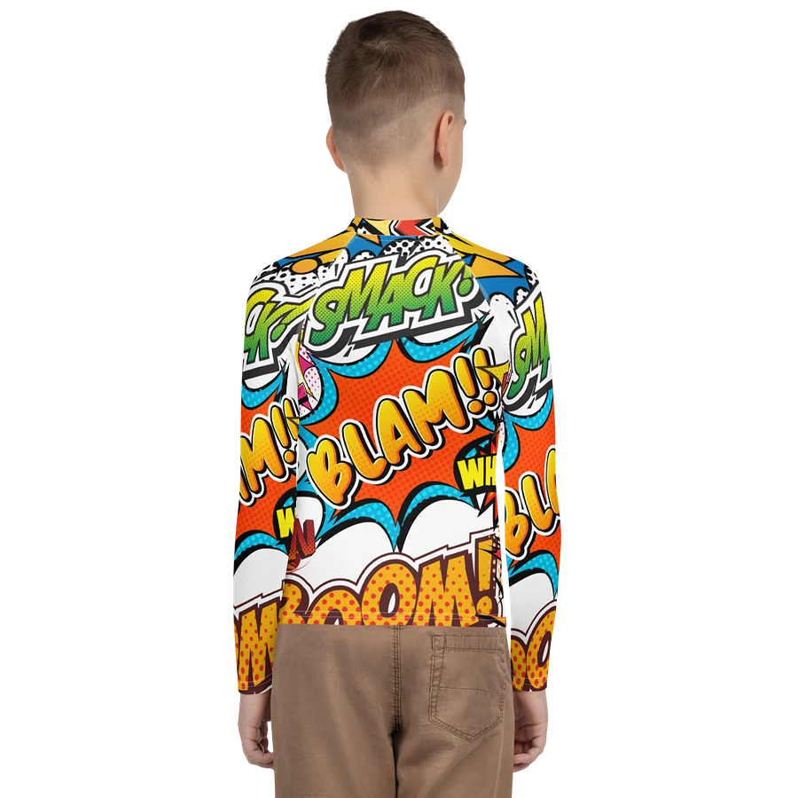 Dynamic Comic Action All-Over Print Youth Rash Guard product image (15)