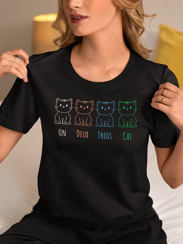 Pixelated Feline Fantasia Tee/ Funny French Twist product image (2)