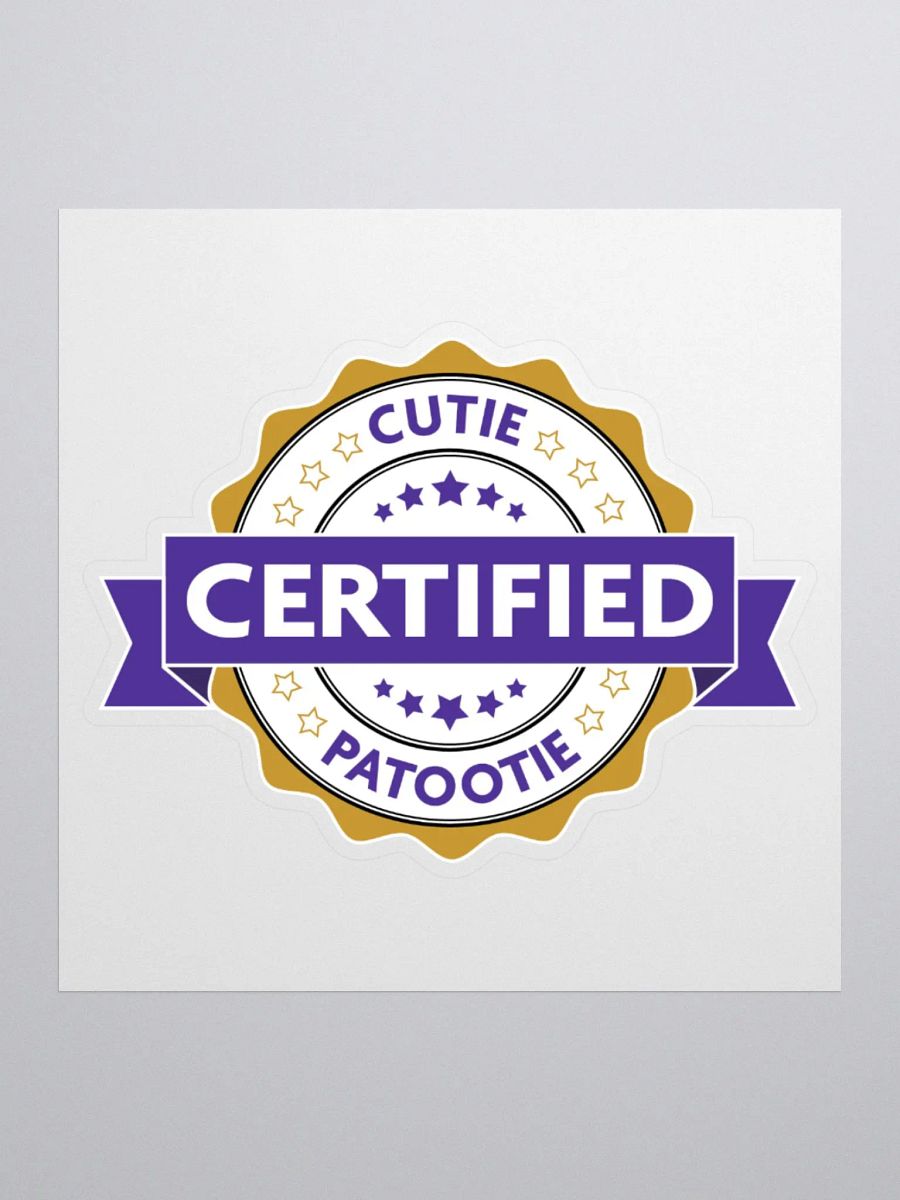 Certified Cutie Patootie Sticker product image (1)