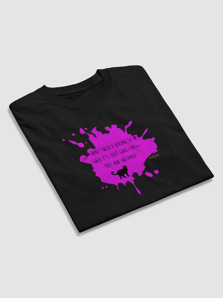 Wild and Free Vaikauri Cat Quote T-Shirt product image (4)