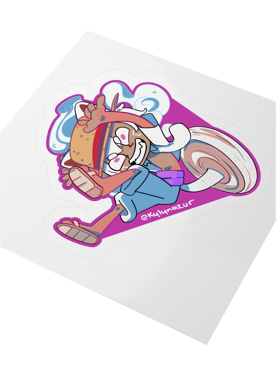 Pluffy D. Monkey Sticker product image (8)