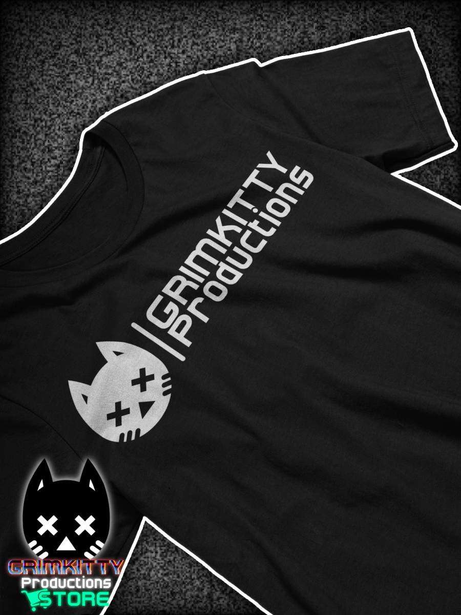 GRIMKITTY Productions - White Logo T-Shirt product image (1)