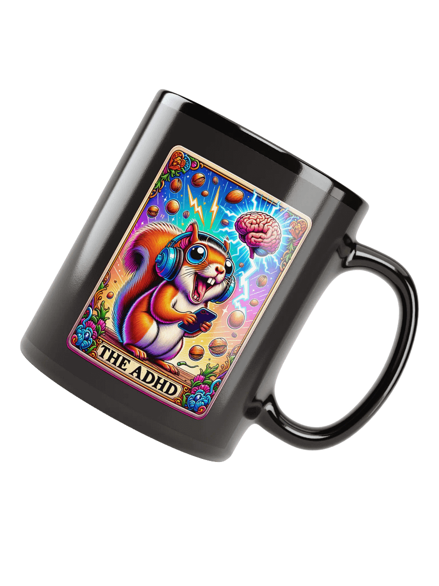 Whimsical ADHD Squirrel Mug product image (7)