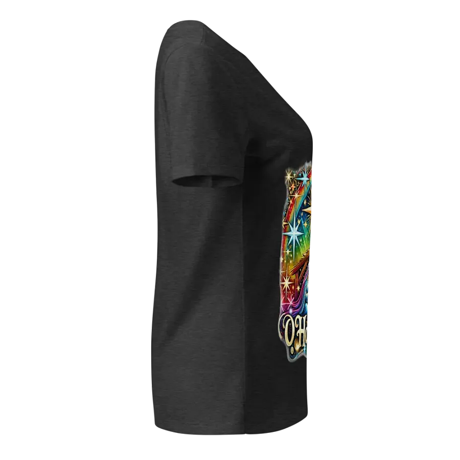 O Holy Night Nativity Scene V-Neck Tee product image (14)