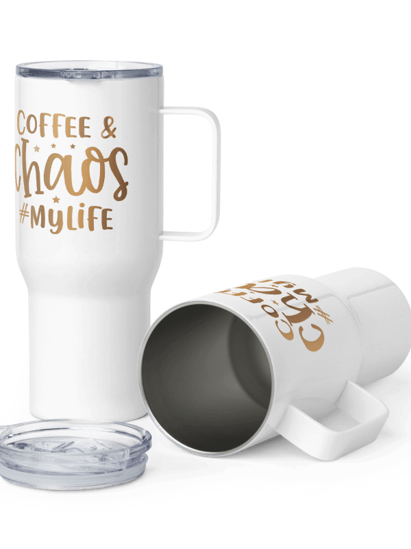 Coffee and Chaos...Travel Mug product image (3)