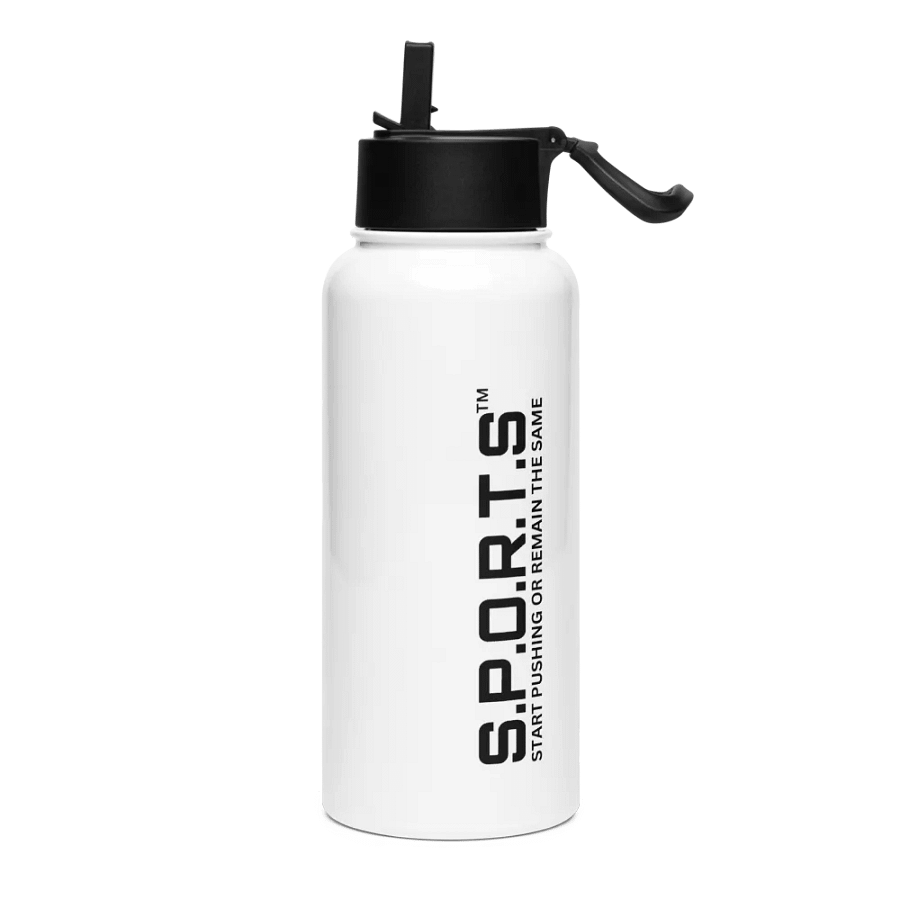 Stainless Steel S.P.O.R.T.S Water Bottle with a Straw Lid product image (3)
