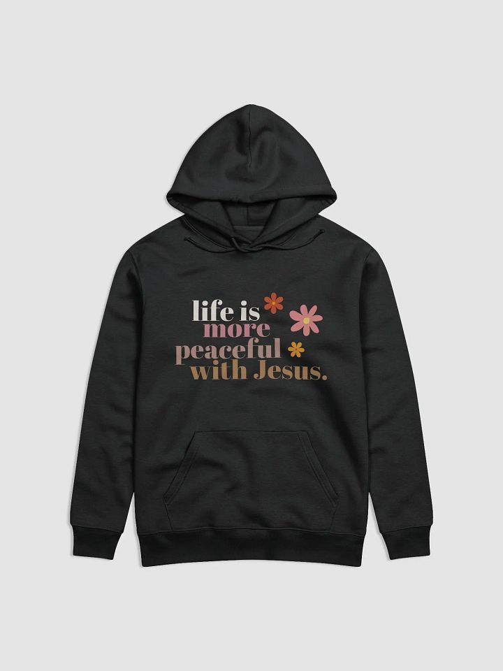 Peace With Jesus Unisex Eco Hoodie product image (1)