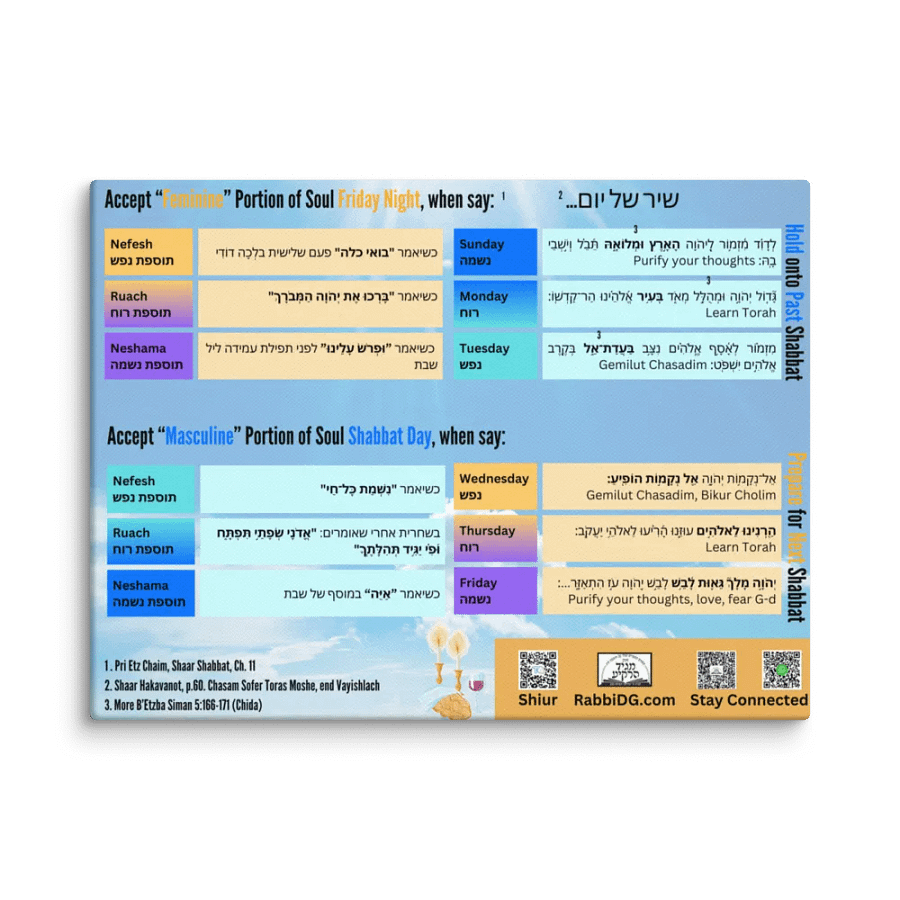 Canvas: The Mystical Dimensions of Shabbos - When They Arrive and How to Hold On To Them product image (1)