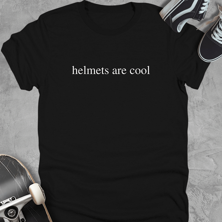 Helmets are cool, Youth Skateboarding T-Shirt Unises product image (1)