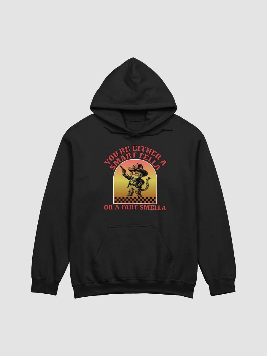 Youre Either A Smart Fella Or A Fart Smella Cat Meow Mischief Hoodie product image (1)