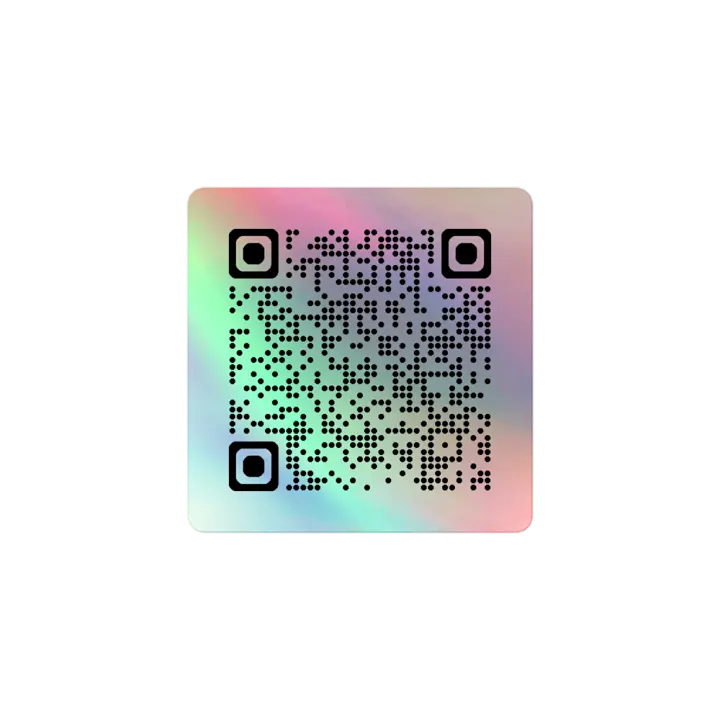 HoloMatrix QR Code Sticker Sheet product image (1)