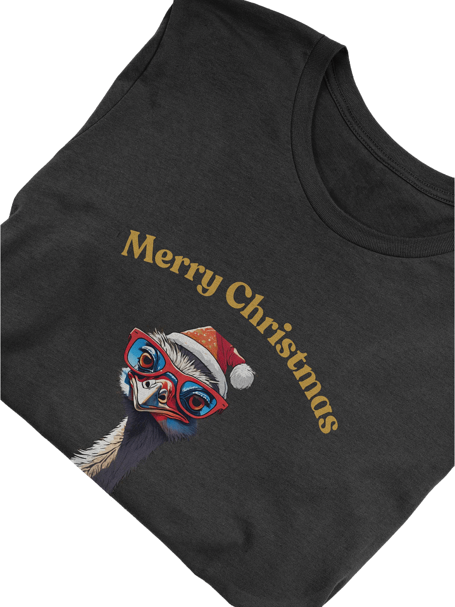 Festive Emu Merry Christmas T-Shirt - Gold product image (5)