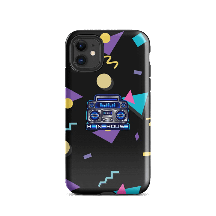 Geometric Tough iPhone® Case (Not MagSafe) - Retro Boombox product image (2)