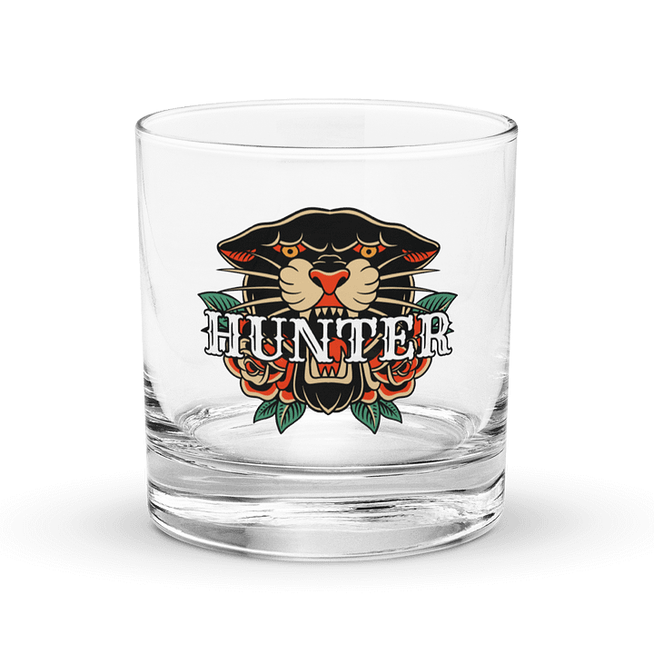 Hunter Tattoo Rocks Glass product image (1)