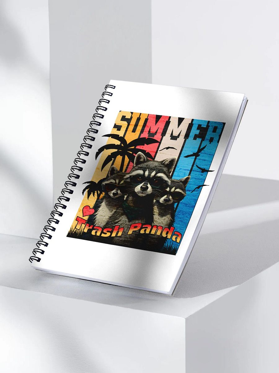 Summer Trash Panda Spiral Notebook product image (2)